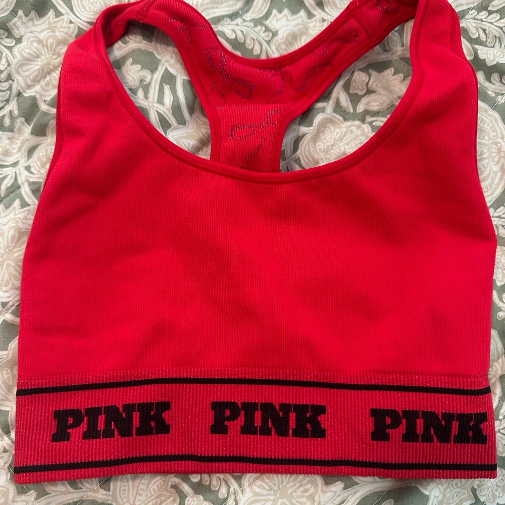 Victoria's Secret PINK Red Sports Bra